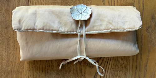 Cream silky floral jewellery - floral,