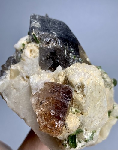 714carat tourmaline with topaz - 714carat,