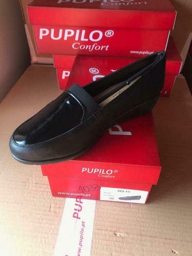 Ladies black soft leather - black,