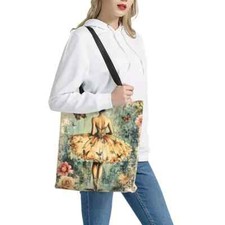 ballerina themed tote bag