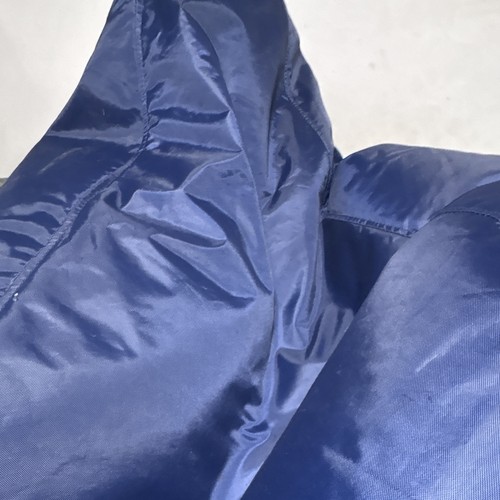 Blue nylon beanbag chair - nylon,