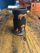Wedgwood Jasperware Jasper Ware Black & Terracotta Egyptian 12cm Spill Vase
