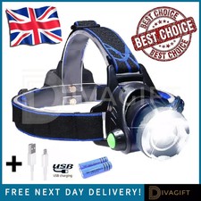 ZOOM HEADLAMP HEAD TORCH 9000