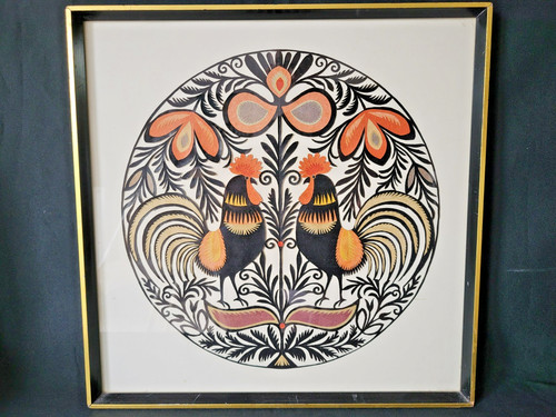Large framed vintage polish - large,