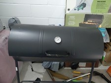 Charcoal BBQ Grill with Foldable Front Side Shelf Outdoor Barbecue Smoker