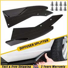 Rear Spat Diffuser Splitter Spoiler Fit Alfa Romeo 145 146 147 155 Glossy Black