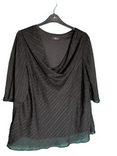 Ladies Black Chiffon Tunic