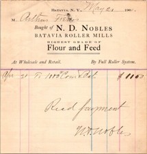 1907 N D Nobles Batavia Roller