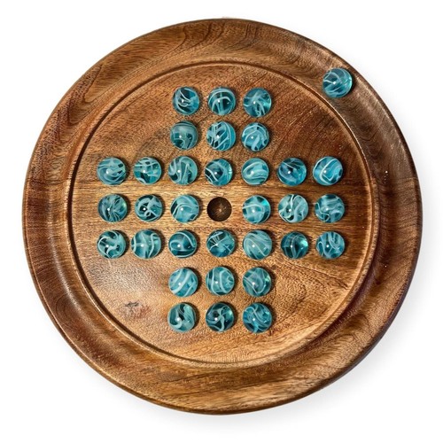 22cm diameter wooden solitaire - diameter,