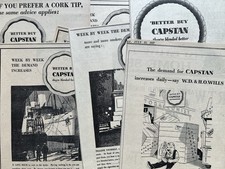 Wills Capstan -  7x 1937 Press
