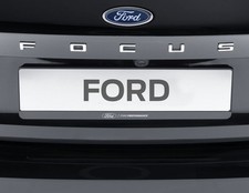Genuine Ford Performance Number Plate Holder Kit Black With White Logo Set Of 2 