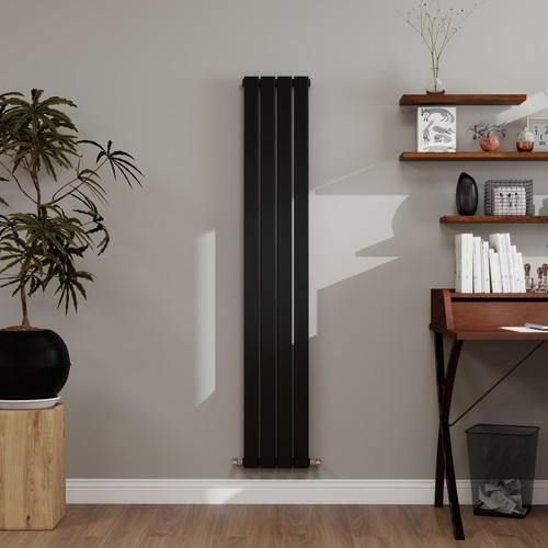 Black radiator flat panel - radiator,