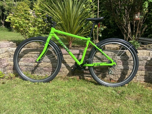 Unisex green frog kids - frog, bike