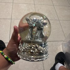 Wallace Silversmiths Musical Angel Snow Globe Christmas 2000 - No Box