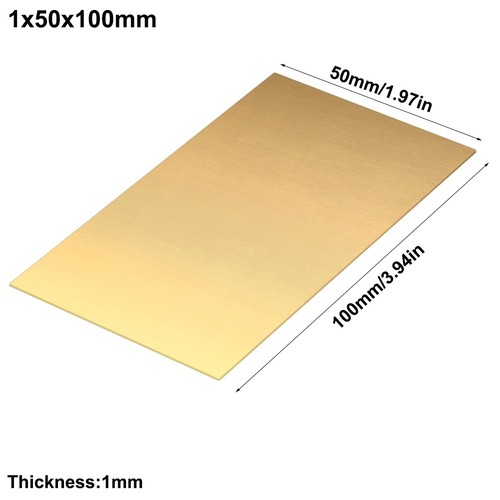 Multiple sizes brass sheet - multiple,