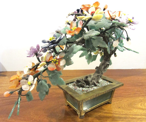 Large jade stone bonsai - large, tree