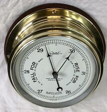 Vintage Maritime Ships Barometer, Sesral, Henry Browne - London, Large, Bulkhead