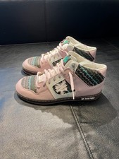 NEW Zoo York Womens Sneakers Hi-Top Pink Leather Multicolour Trainers UK 6.5