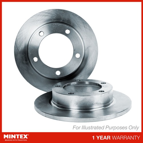 Brake discs pair solid rear - brake,