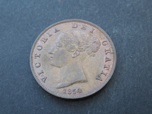 1854 victoria copper - copper, half