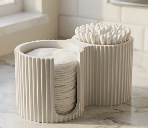 Cotton pad bud - cotton, holder