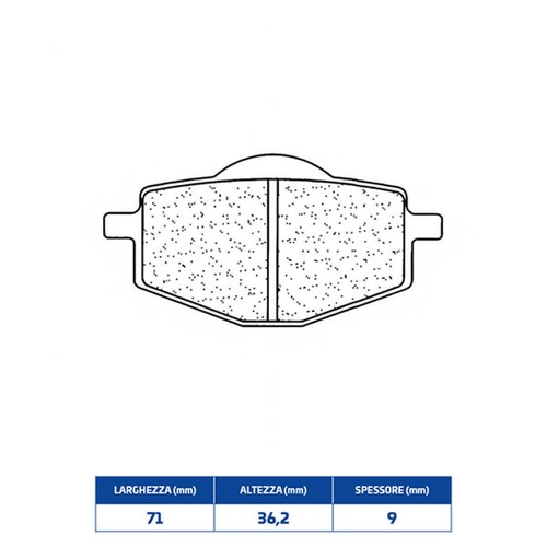 Rear sintered brake pads - sintered,