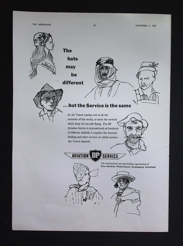 Original 1957 advert - 1957, bp
