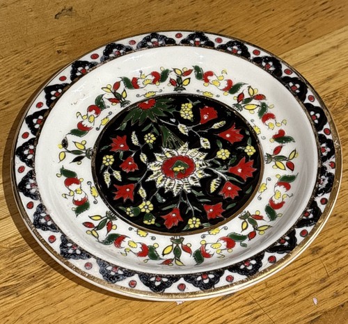 Vintage hibiscus flower plate - flower, plate-