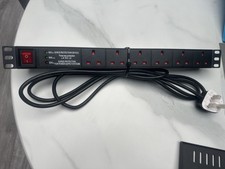 Lms Data 6 Way Horizontal Power Distribution Unit 13a Surge Protected 1.8m Lead
