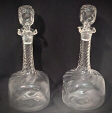 Arts and Crafts John Walsh glass decanters, 1800s