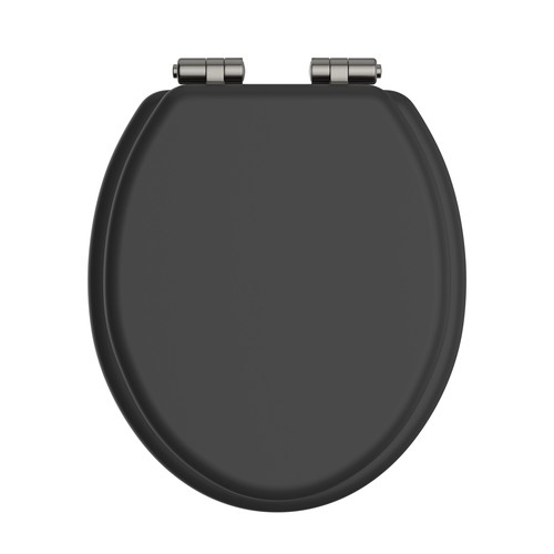 Heritage black toilet - heritage, seat