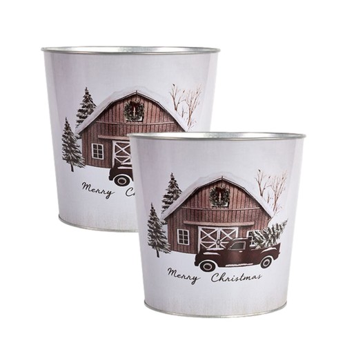 2pc merry christmas scene - 2pc,
