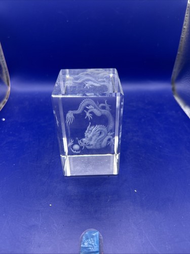 Laser crystal paperweight - crystal,