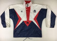 Scotland 1990s Umbro jacket Scottish Rugby Union nylon half zip jersey XL