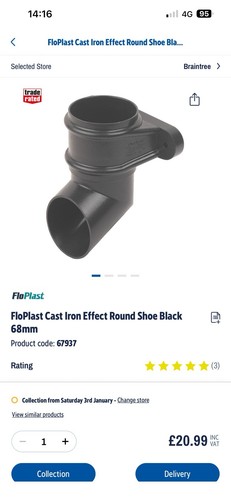 Floplast cast iron effect - iron,