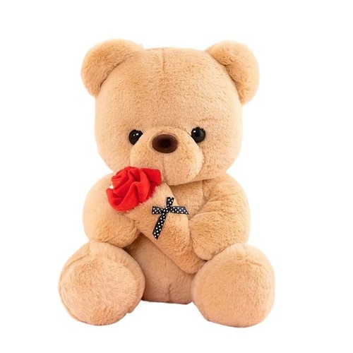 Wedding rose bear - wedding, plush
