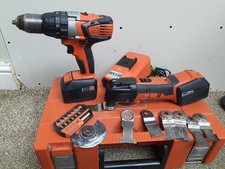 FEIN 14.4v Multi tool & Combi drill set+ 2x 4ah battery 