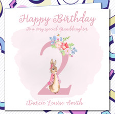 Personalised 2nd Birthday Card