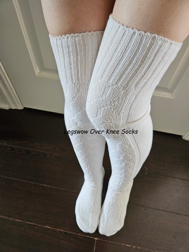 Soft white cable knit over - soft,