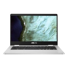ASUS C423 14in Silver Chromebook - Intel Celeron N3350 4GB RAM 64GB eMM-Box