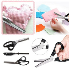 Pinking Shears Dressmaking Tailor Sew Dress Making Zig Zag Craft Cut Scissors
