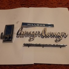 Hillman Avenger Badges Bonnet, Boot and Grille 6 Badges NOS