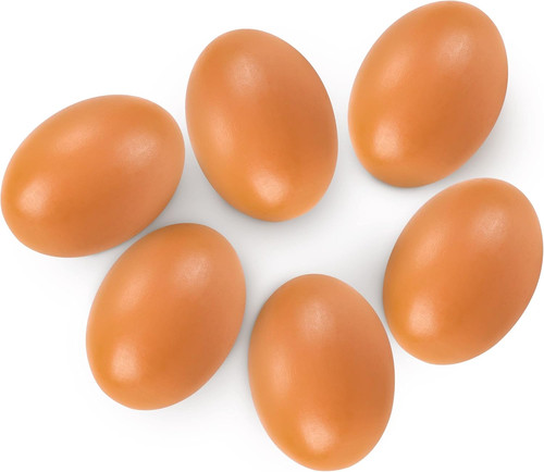 6pc wooden easter eggs - 6pc,