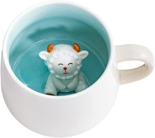 3D Sheep Mug Ceramic Coffee