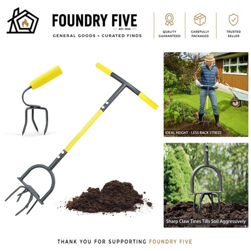 Manual garden tiller combo - manual,