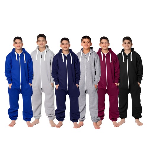Unisex kids plain cozy fleece - plain,