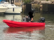 FUNYAK ?  whaly console boat plastic 20hp TOHATSU 4stroke outboard trailer.