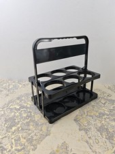 ASelected Milk Bottle Holder Foldable Plastic Drink Carrier, 6 Holes Reusable Be