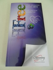Slimming World free branded foods 2013 Book - slimming world