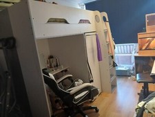 Very functional White childs cabin bed for sale